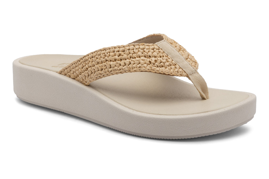 Raffia flip flops shops